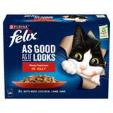 Felix wet cat food Meaty Selection in jelly, imported from the UK