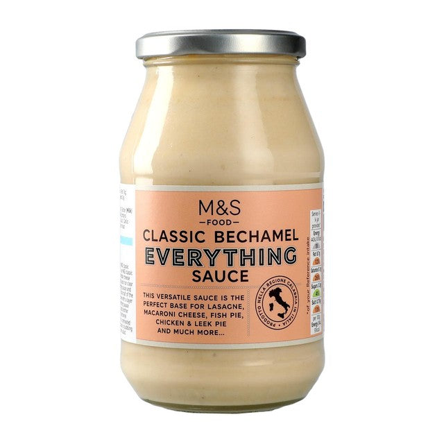 M&S bechamel sauce 460g, imported from the UK