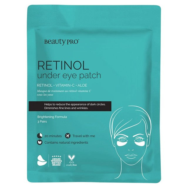 BeautyPro Retinol Under Eye Patches 3 per pack - British product