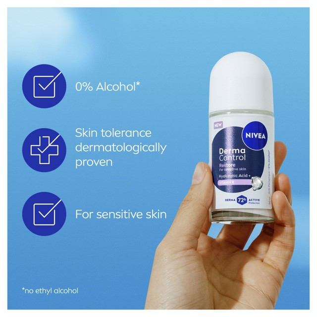 Nivea Derma Control Restore roll on deodorant, UK version