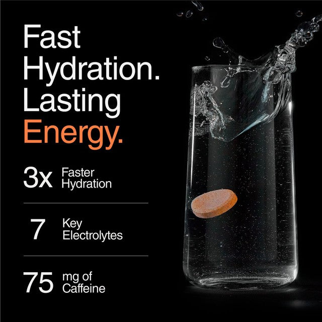 Phizz orange daily energy effervescent tablets 20 pack, imported from the UK