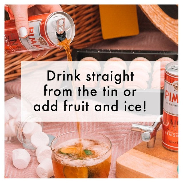 Pimm's No. 1 Cup & Lemonade canned alcoholic beverage 250ml, imported from the UK