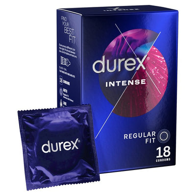 M&S Durex Intense Ribbet & Prikkete Vanlig Passform Kondomer 18 Pakning - Kjøp online hos McGrocer