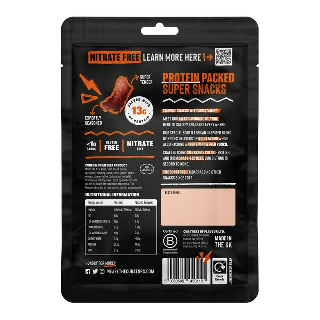 The Curators Original Beef Biltong 25g (British brand)