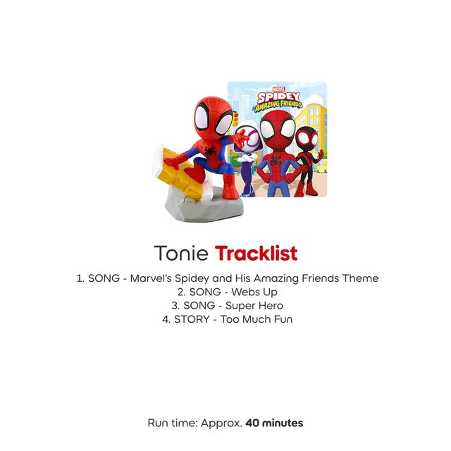 Tonies Spidey and his Amazing Friends audio tonie character (British brand)