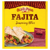 Old El Paso Roasted Tomato & Peppers Fajita Seasoning Mix 30g, imported from the UK
