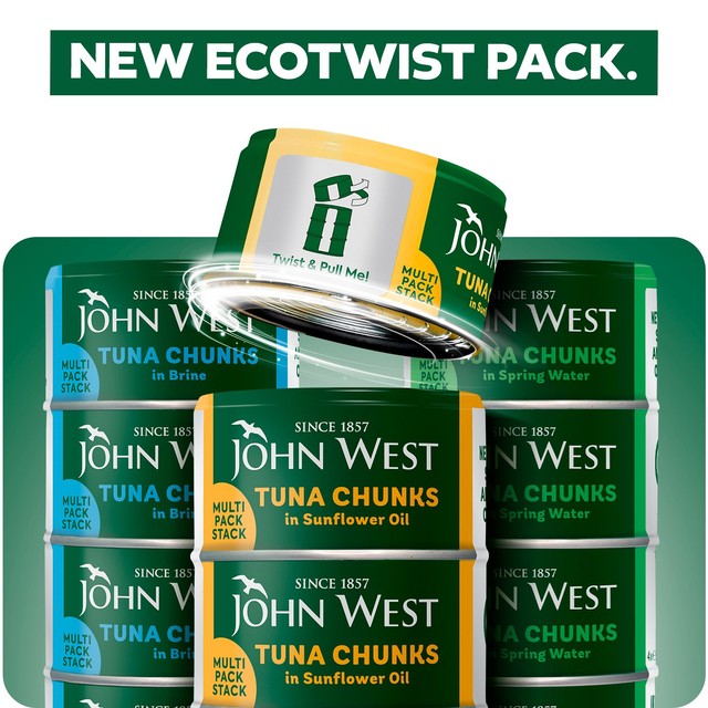 John West tuna chunks in sunflower oil 4 x 125g multipack, UK version