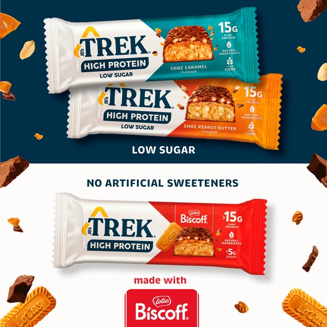 Trek choc peanut protein bar 55g (British brand)