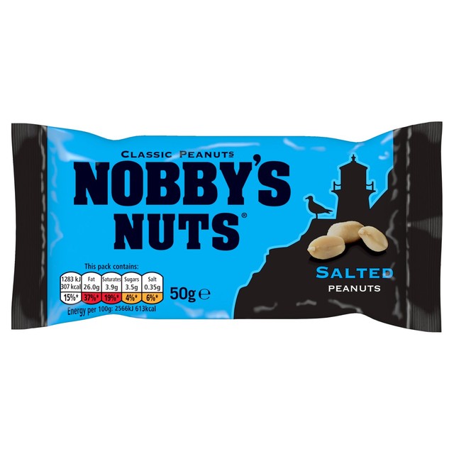 Nobby's Nuts salted peanuts 50g, imported from the UK