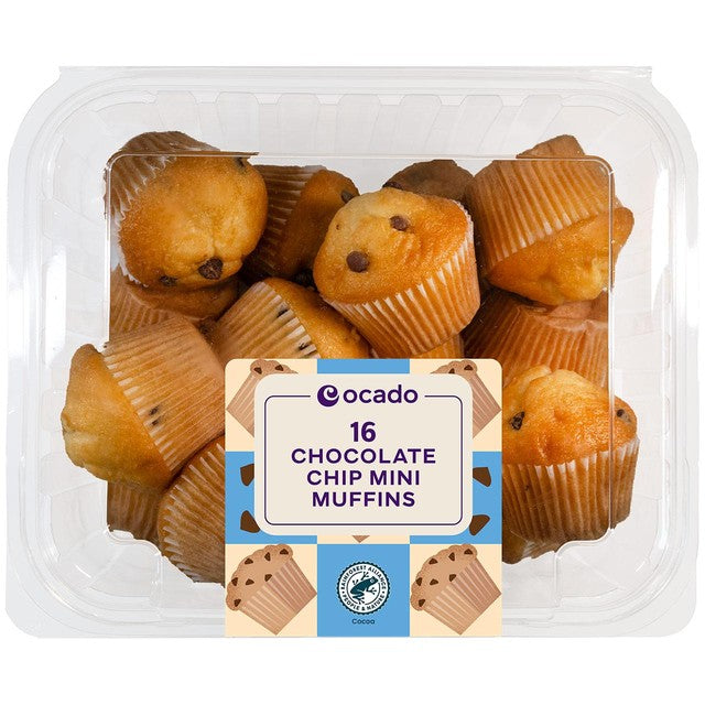 Ocado chocolate chip mini muffins, imported from the UK