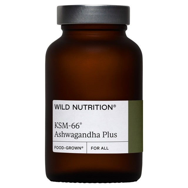 Wild Nutrition Food-Grown Ashwagandha supplement 60 capsules (British brand)