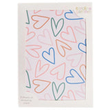 Caroline Gardner Hearts gift wrap sheets 50cm x 70cm - British product