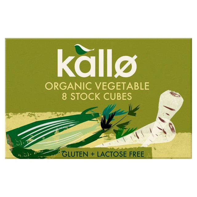 Kallo organic vegetable stock cubes 8 x 11g, UK version