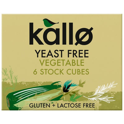 Cubes de bouillon de légumes sans levure Kallo 6 x 11g