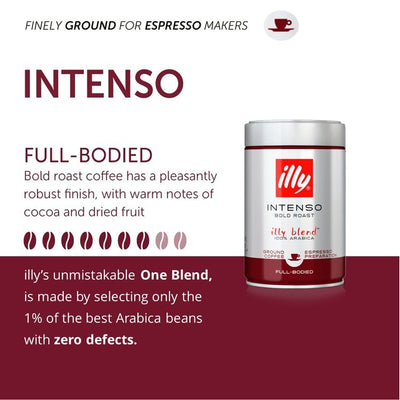 M&S Illy Espresso Mørk Malt Brent Kaffe 250g - Kjøp online hos McGrocer