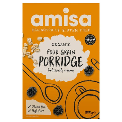 M&S Amisa Organic Gluten Free Four Grain Porridge 300g- Buy online at McGrocer