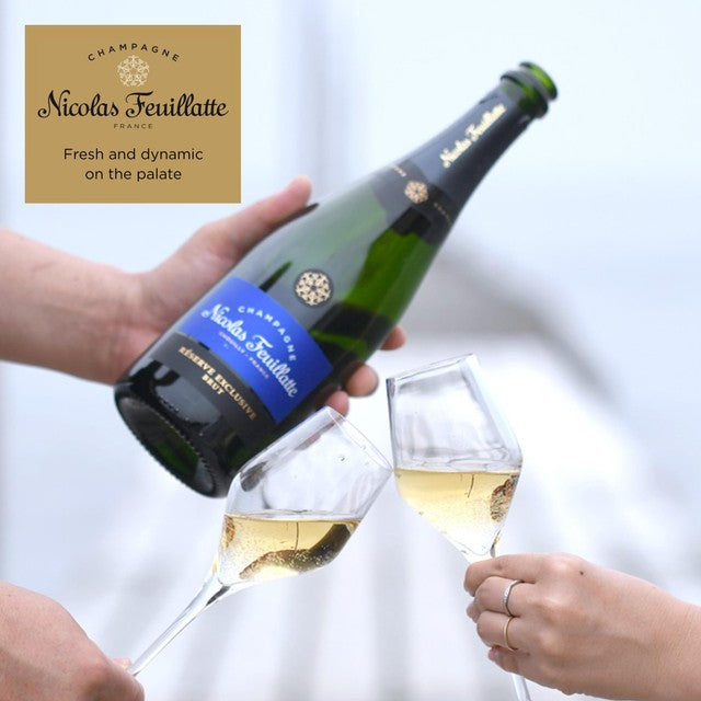 Nicolas Feuillatte Champagne Brut NV 75cl, imported from the UK