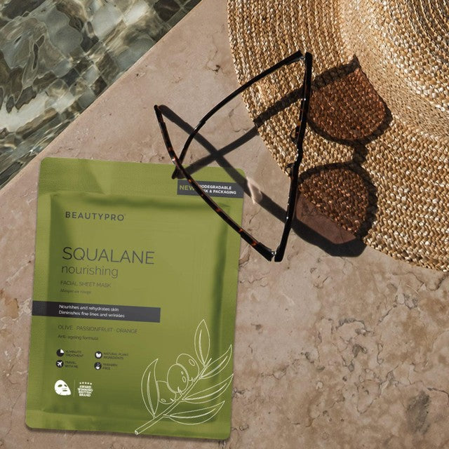 BeautyPro Squalane Nourishing Face Sheet Mask 30g - British product