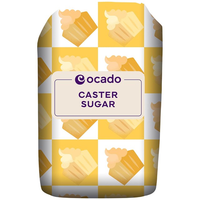 Ocado caster sugar 1kg, imported from the UK