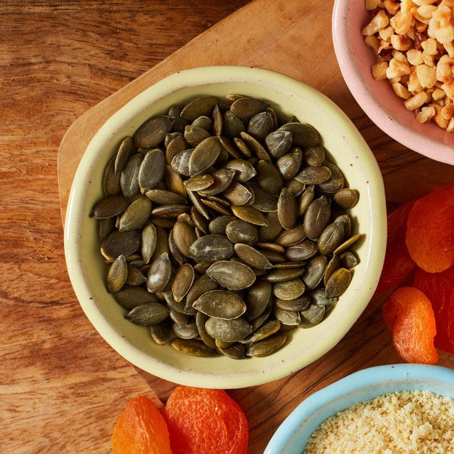 Ocado pumpkin seeds 100g, imported from the UK