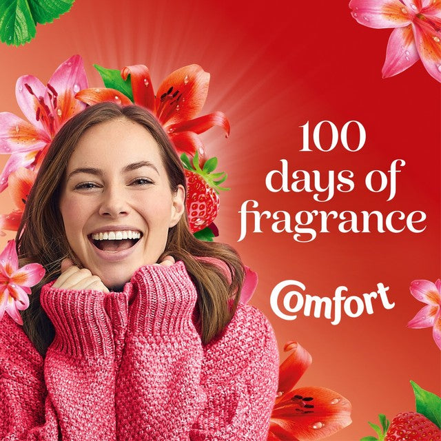 Comfort fabric conditioner Strawberry and Lily 48 washes - British product