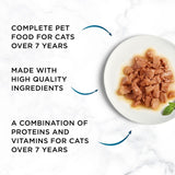 Gourmet Perle Senior wet cat food 60x85g pouches, UK version