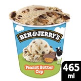 Ben & Jerry's peanut butter cup ice cream tub 465ml - British product