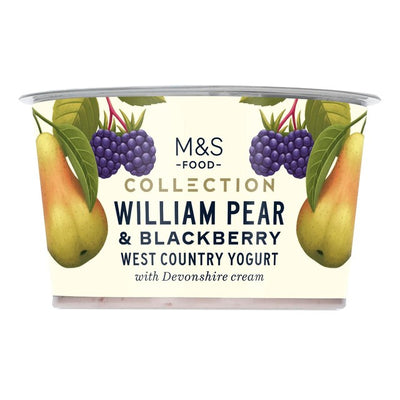 M&S William Pære & Bjørnebær Ekstra Tykk Yoghurt 150g