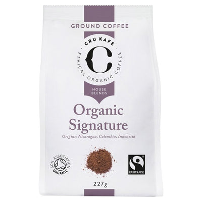 Cru Kafe Organic Fairtrade Signature Ground Coffee 227g