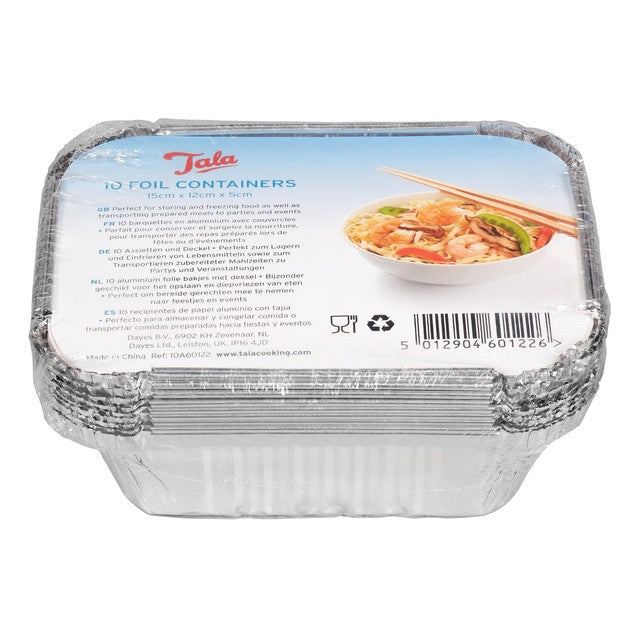 Tala 15cm foil container with lids (British brand)
