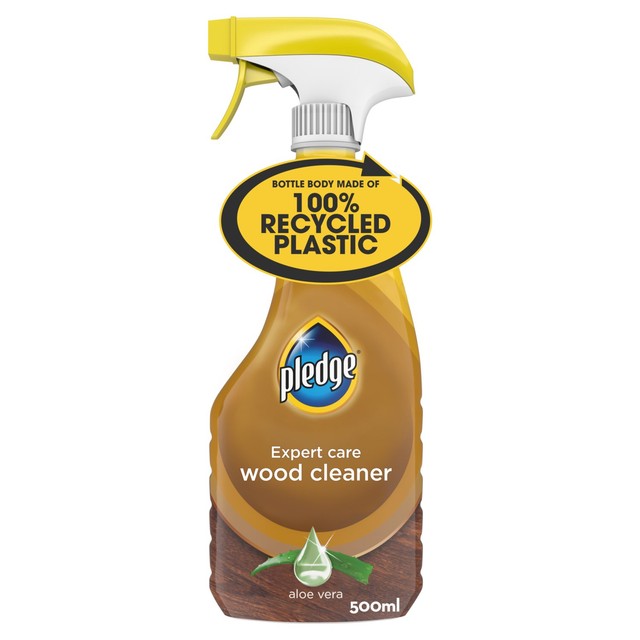 Pledge Wood Cleaner Spray Aloe Vera 500ml, imported from the UK