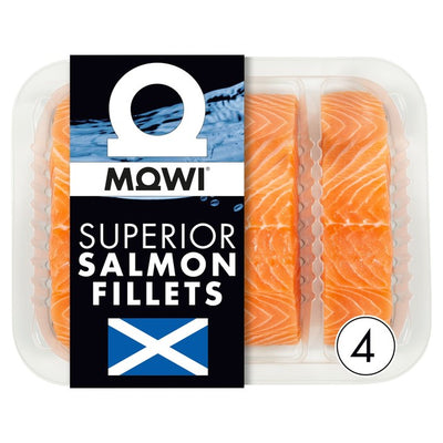 M&S Mowi فيليه سلمون اسكتلندي 4 عبوات طازجة 460 جرام- تسوق عبر الإنترنت على McGrocer