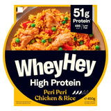 Wheyhey Peri Peri Chicken frozen meal 450g (British brand)