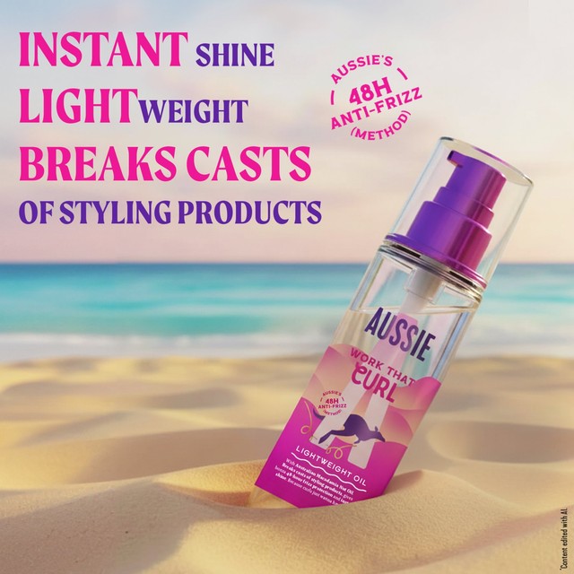 Aussie Curls Oil lightweight finishing oil - British product