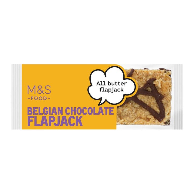 M&S Belgian Chocolate Flapjack oat bar (British brand)