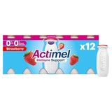Actimel strawberry fat free yoghurt drink 12 x 100g bottles - British product