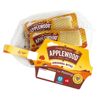 Ilchester Applewood geräucherter Cheddar Käsehappen 75g