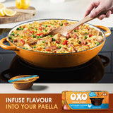 Oxo Reduced Salt Chicken Stock Pots 4x20g, imported from the UK