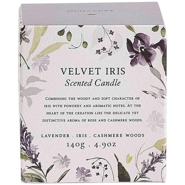M&S Velvet Iris scented candle small glass jar, UK version