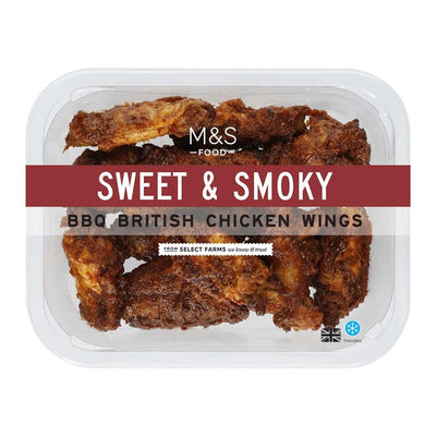 M&S Poulet aux ailes BBQ cuit 350g