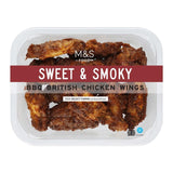 M&S BBQ chicken wings 350g, imported from the UK