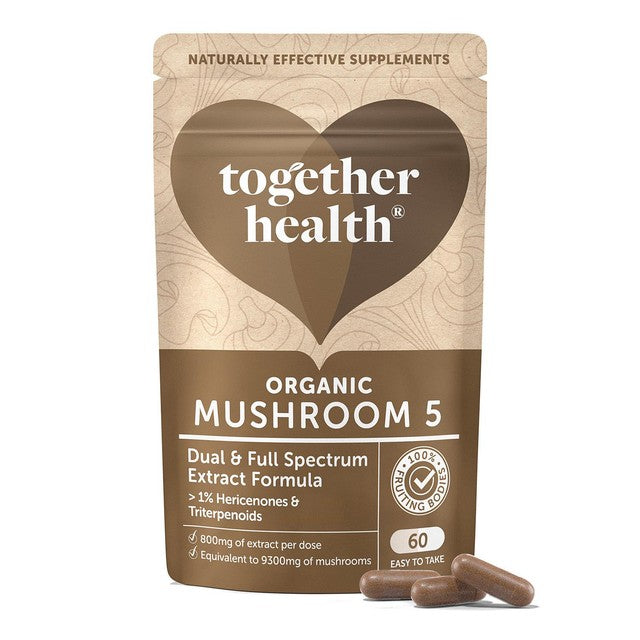Together Health Mushroom 5 supplement capsules 60 (British brand)