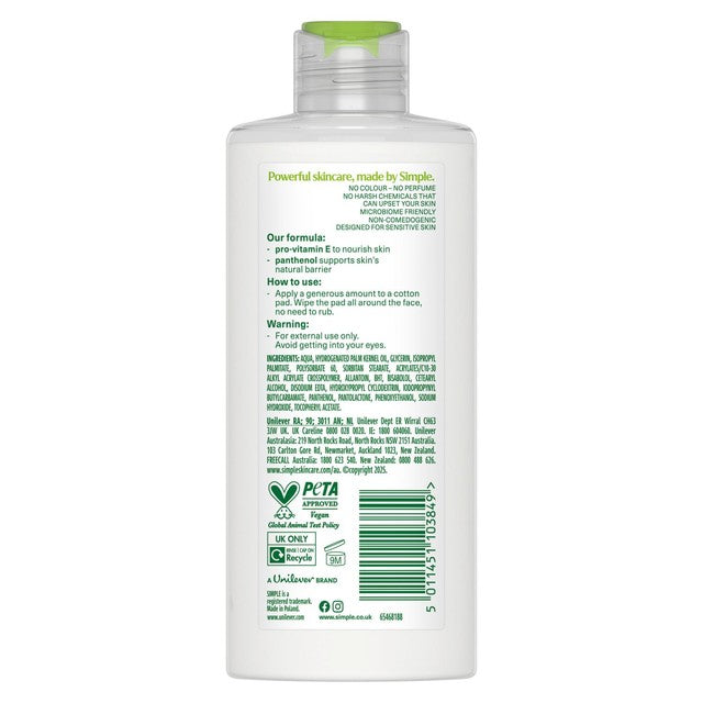 Simple Kind To Skin Purifying Cleansing Lotion 200ml (British brand)