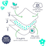 Pura plastic free baby wipes, imported from the UK