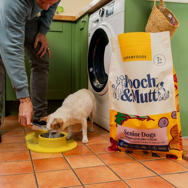 Pooch & Mutt Senior dog food 1.5kg, imported from the UK