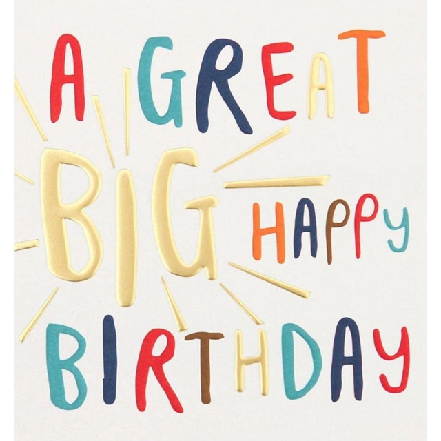 Caroline Gardner birthday card 14.6 x 14cm - British product
