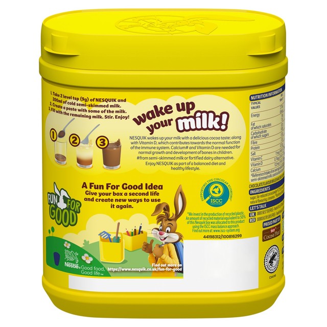 Nesquik chocolate milkshake powder 500g, imported from the UK