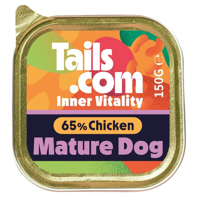Tails mature dog wet food chicken 150g (British brand)