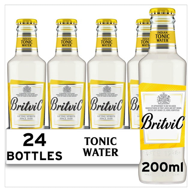 Britvic Indian Tonic Water 24-pack of 200ml bottles - British product