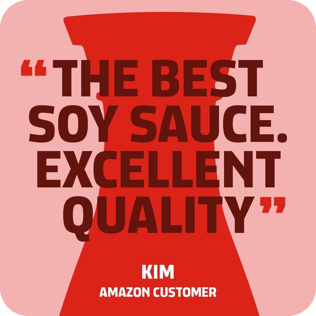 Kikkoman naturally brewed soy sauce bottle, imported from the UK